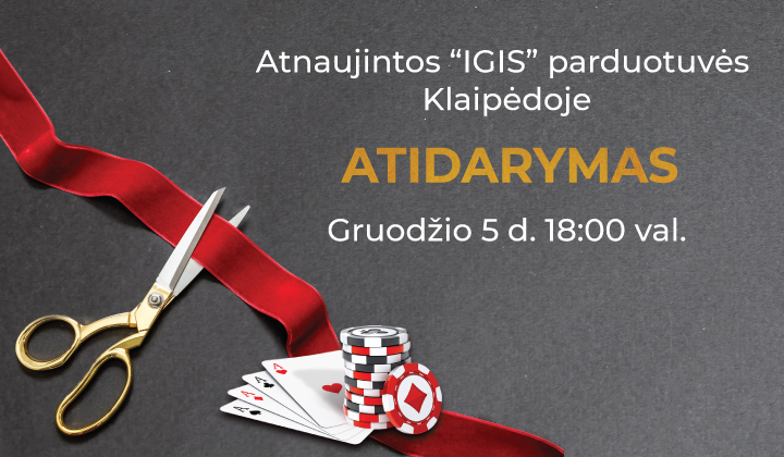 Kviečiame į IGIS parduotuvės atidarymo šventę